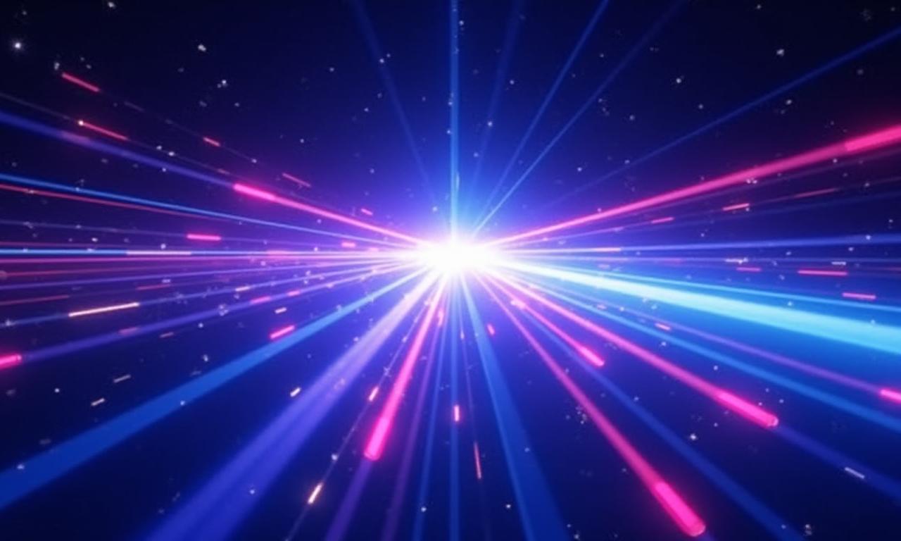 Abstract optical light streaks background